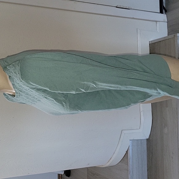 BANANA REPUBLIC Aqua Blue Crew Neck Sweater M‎ Academia Y2K 90's Retro Outdoor - Picture 5 of 6